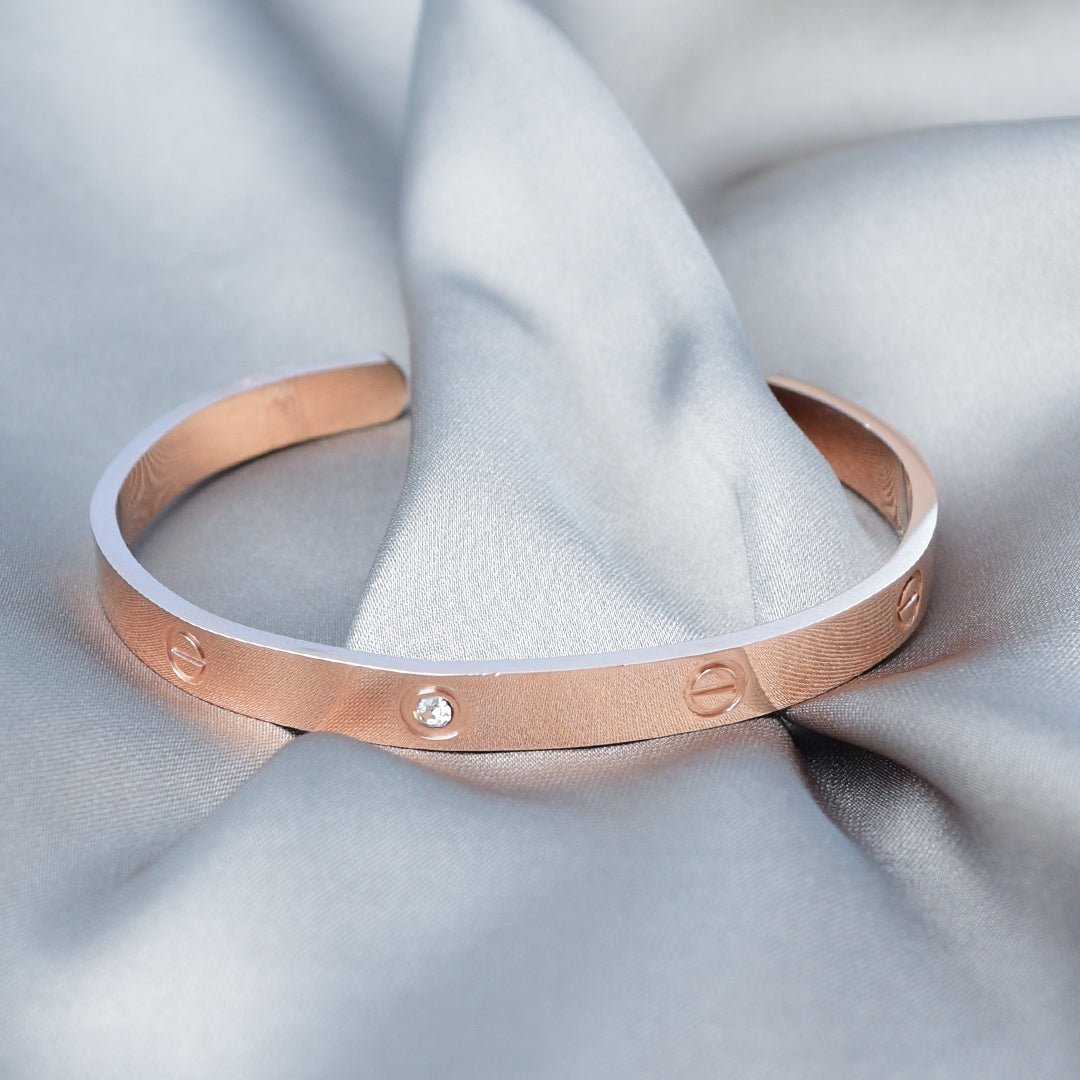 Crystal Rose Gold Bracelet Image 4