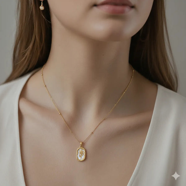 White Rose Pendant - K-A Trends