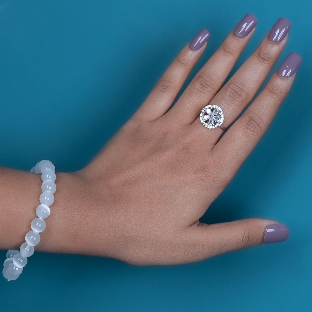 Sparkling Round AD Ring Image 2
