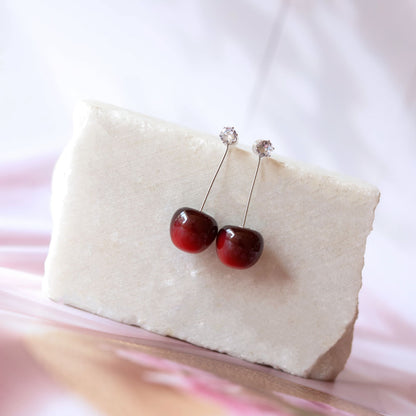 Cherry Glow Earrings Image 4