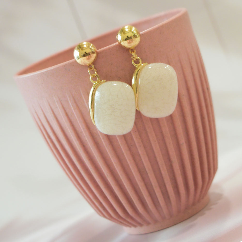 Ivory Glow Earrings Image 2