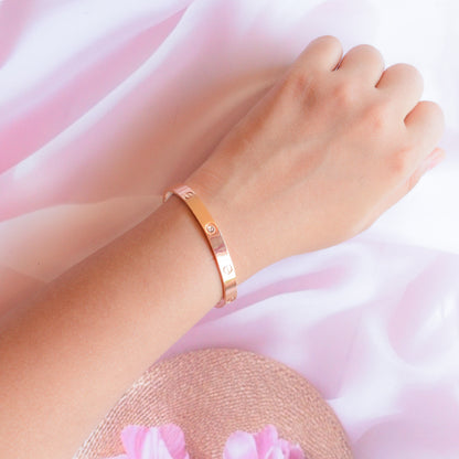 Crystal Rose Gold Bracelet Image 2