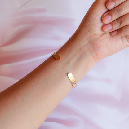 Crystal Rose Gold Bracelet Image 3