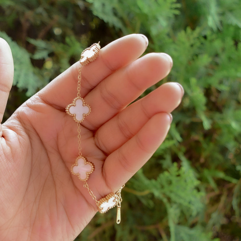 White Clover Bracelet Image 4