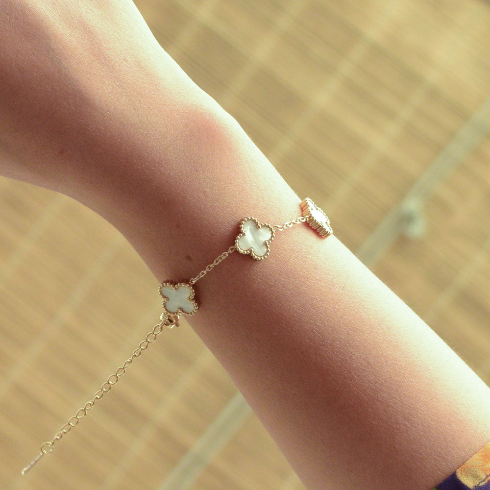 White Clover Bracelet Image 2