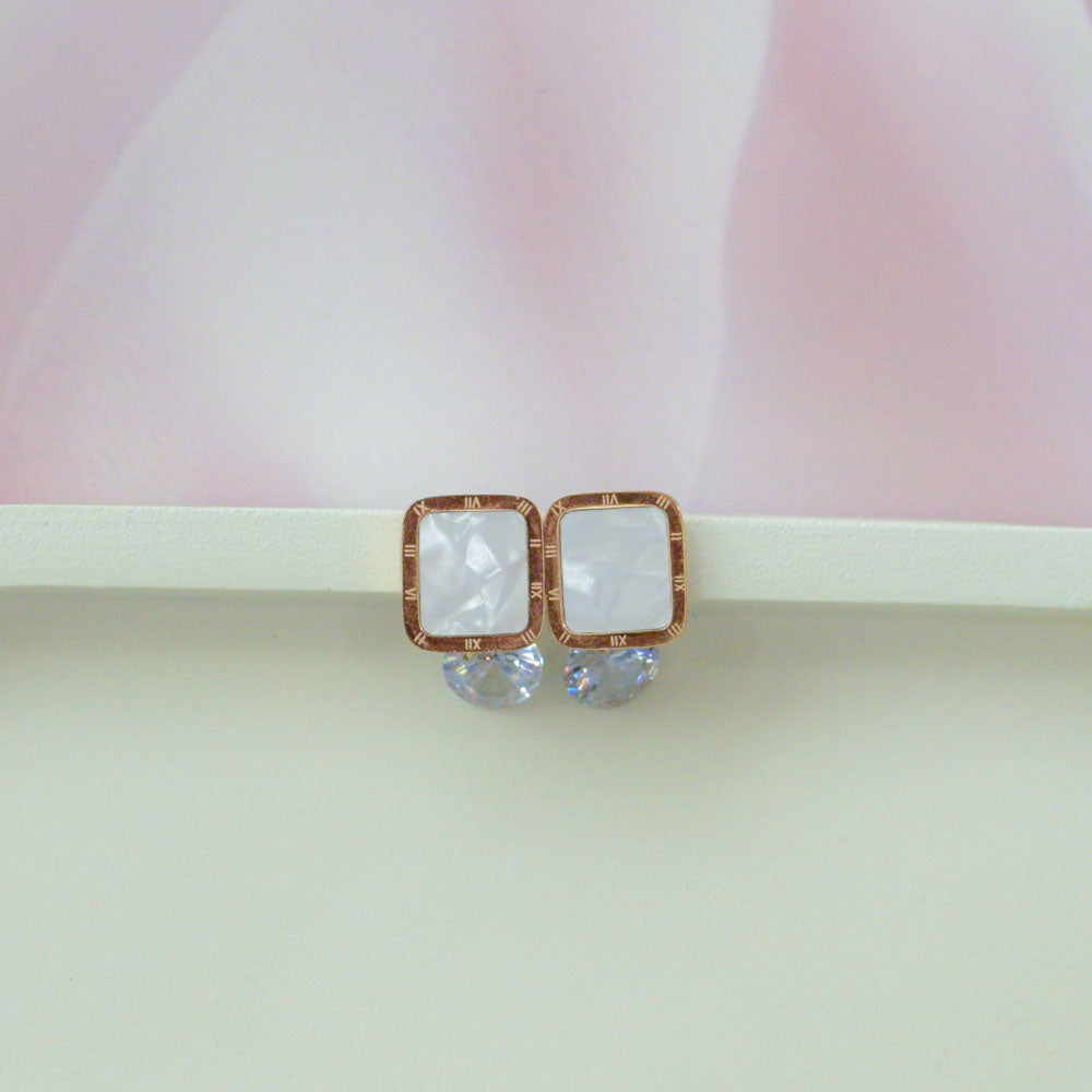 Rose Gold Square Drops Image 1