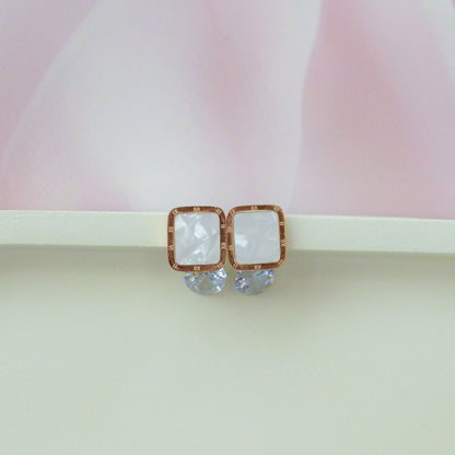 Rose Gold Square Drops Image 1