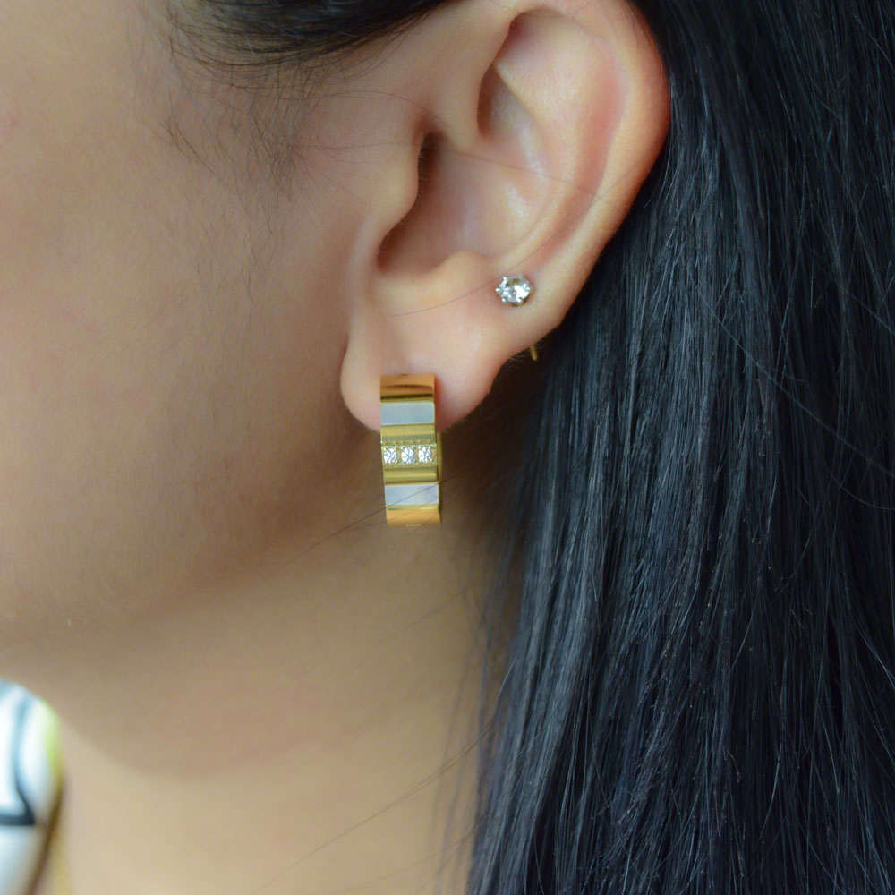 Golden Luxe Hoops Image 2