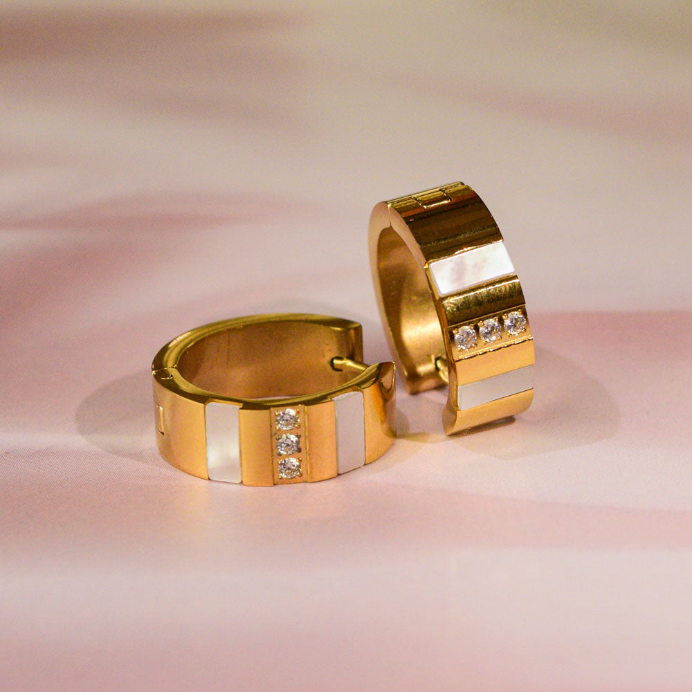Golden Luxe Hoops Image 1