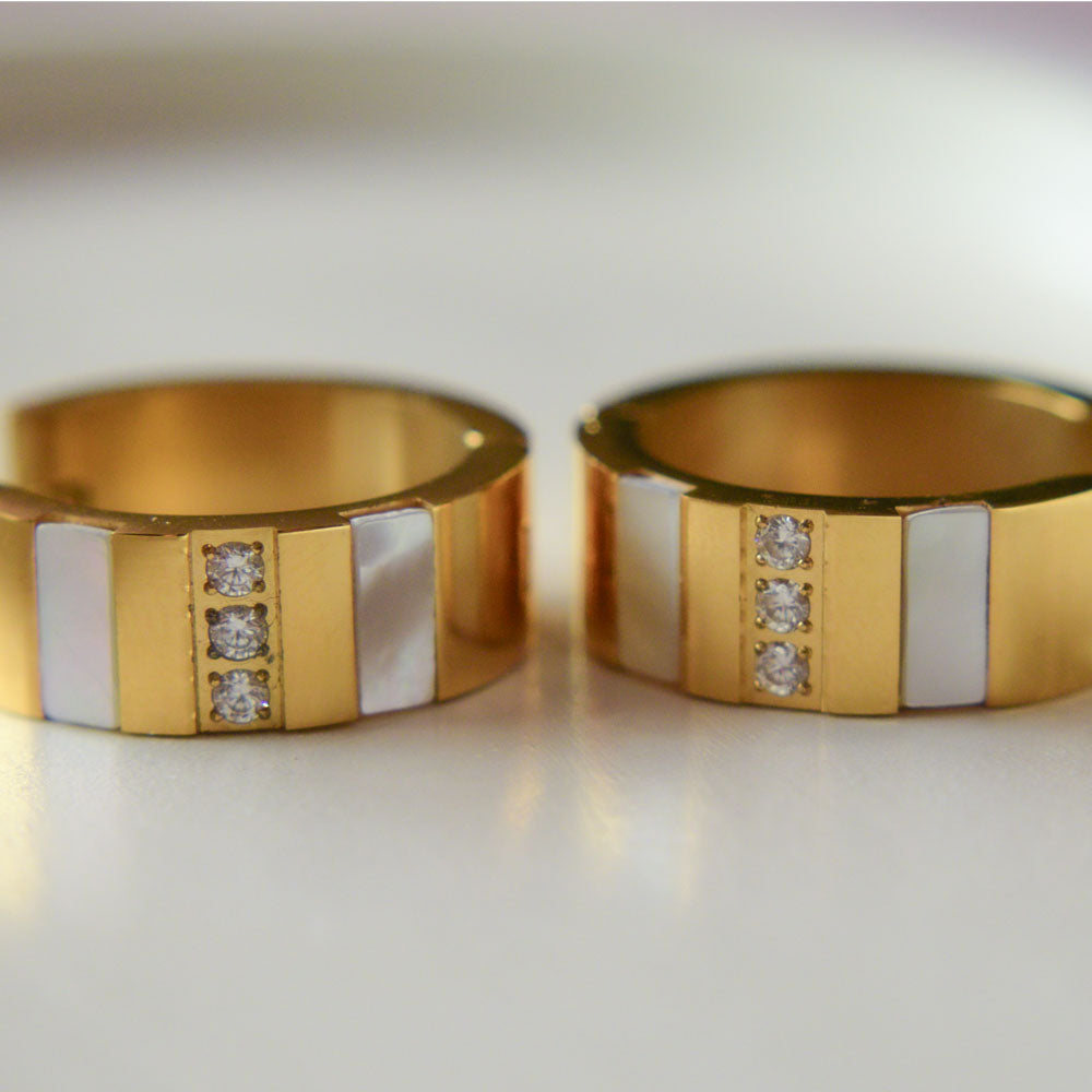 Golden Luxe Hoops Image 3