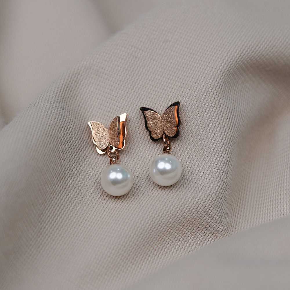 Pearl Bow Drops Image 2