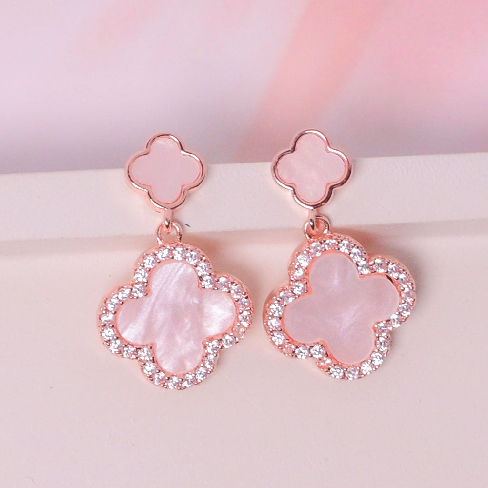 Rosy Gold Clover Drops Image 1
