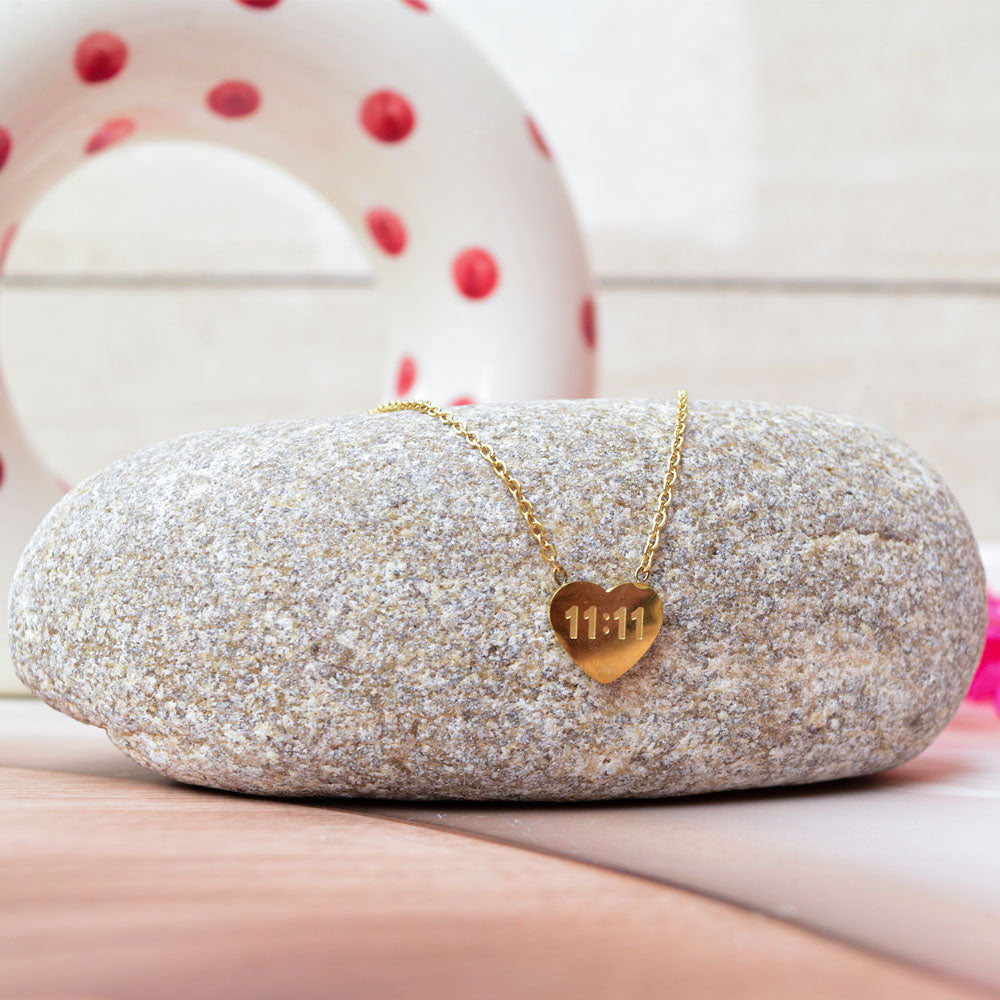 11:11 Heart Pendant Image 4
