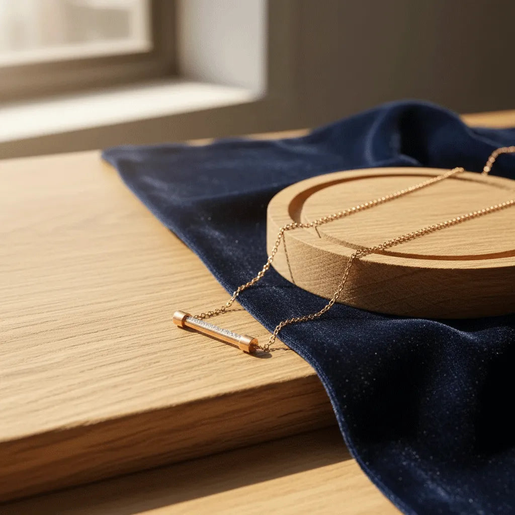 Elegant bar necklace with a modern clean design for versatile styling