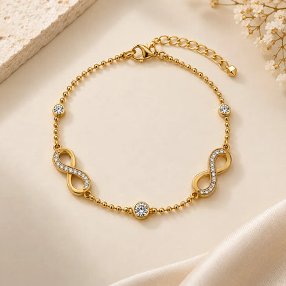 Duo Infinity Bracelet - Anti-Tarnish