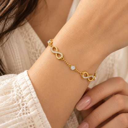 Duo Infinity Bracelet - Anti-Tarnish