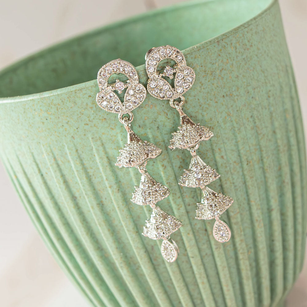 Dazzling Drop AD Earrings Image 1