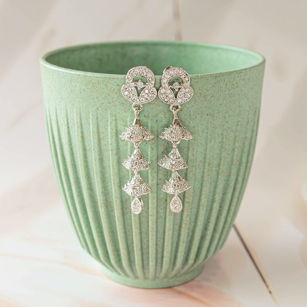 Dazzling Drop AD Earrings Image 2