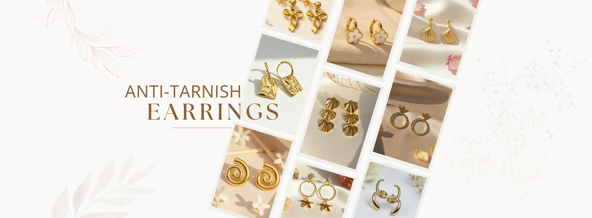 Bottom banner-anti-tarnish earrings