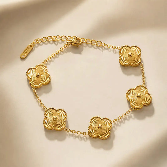Gold Clover Bracelet