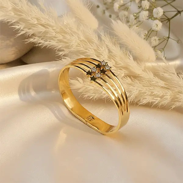 K-A Trends Shooting Star Bracelet featuring star motif, anti-tarnish jewellery, stainless steel finish, not gold plated, premium everyday wear bracelet