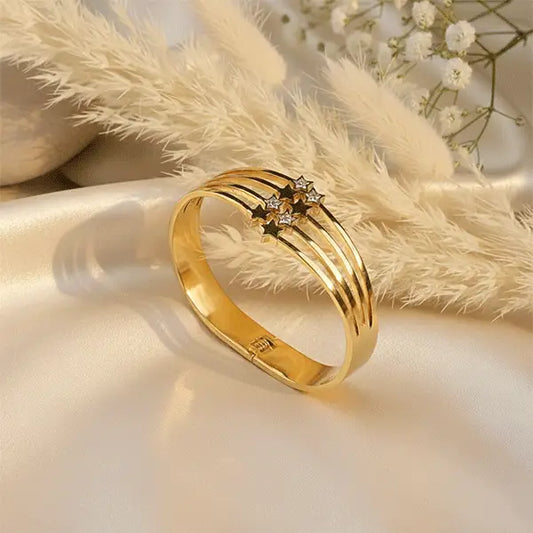 K-A Trends Shooting Star Bracelet featuring star motif, anti-tarnish jewellery, stainless steel finish, not gold plated, premium everyday wear bracelet