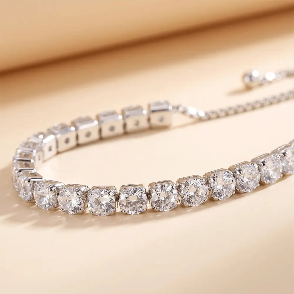 Elegant Diamond Look Tennis Bracelet for Women | K-A Trends Anti Tarnish Collection
