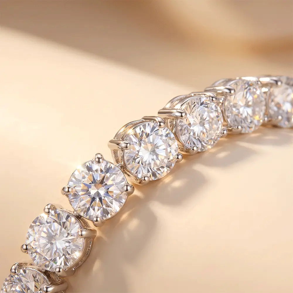 K-A Trends Silver Tennis Bracelet with Sparkling Zircon Stones – Anti Tarnish Luxury Jewellery