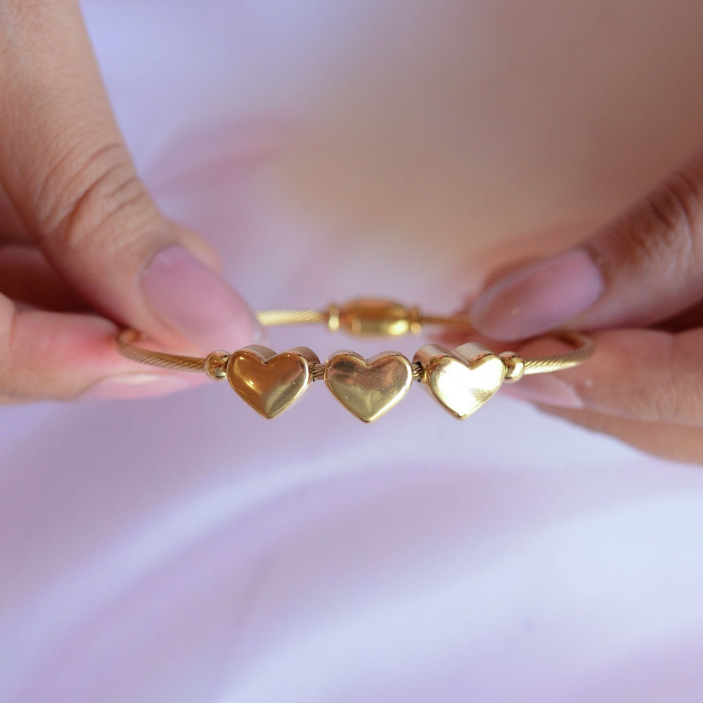 Triple Heart Bracelet Image 4