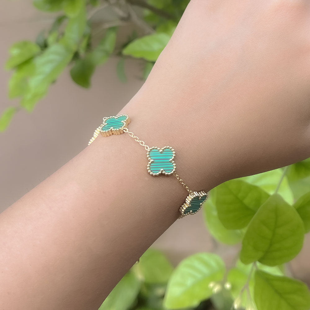 Green Clover Bracelet Image 2