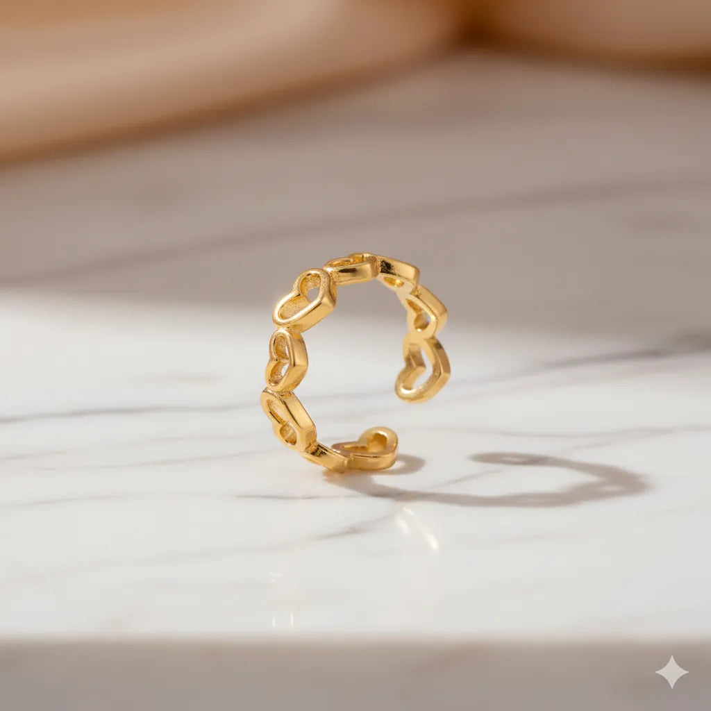 Heart Band Ring - K-A Trends