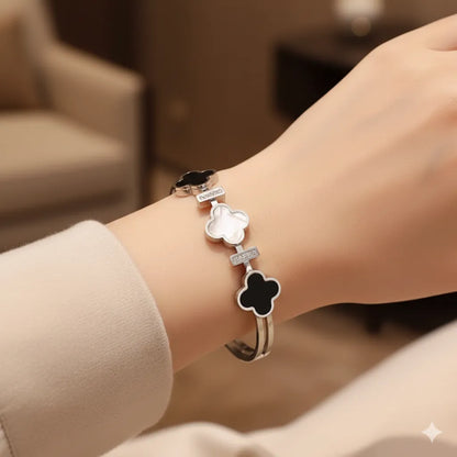 Silver Clover Bracelet - K-A Trends