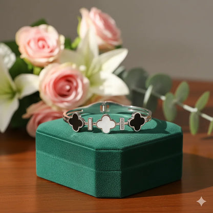 Silver Clover Bracelet - K-A Trends