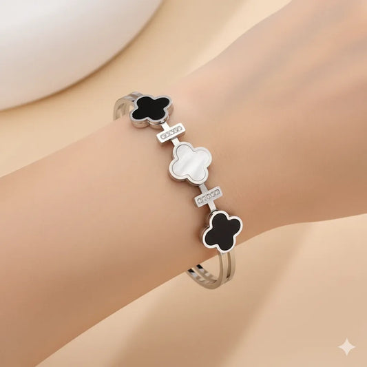Silver Clover Bracelet - K-A Trends