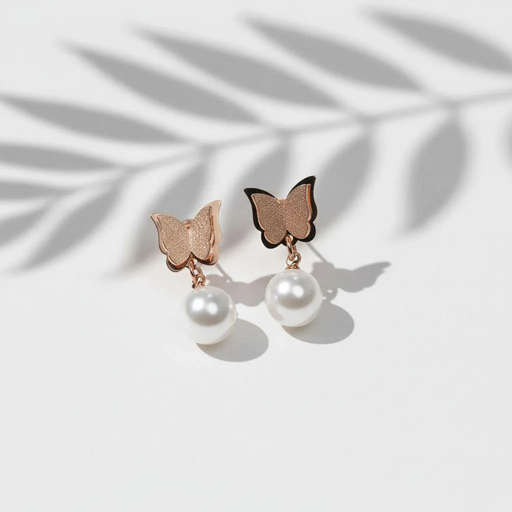 pearl bow drops image 1