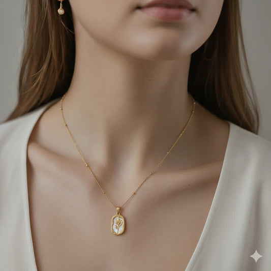 White Rose Pendant - K-A Trends