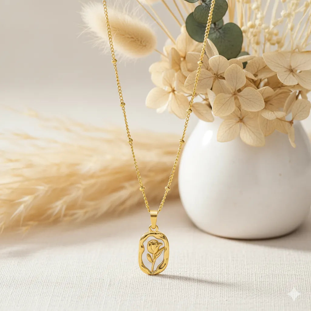 White Rose Pendant - K-A Trends